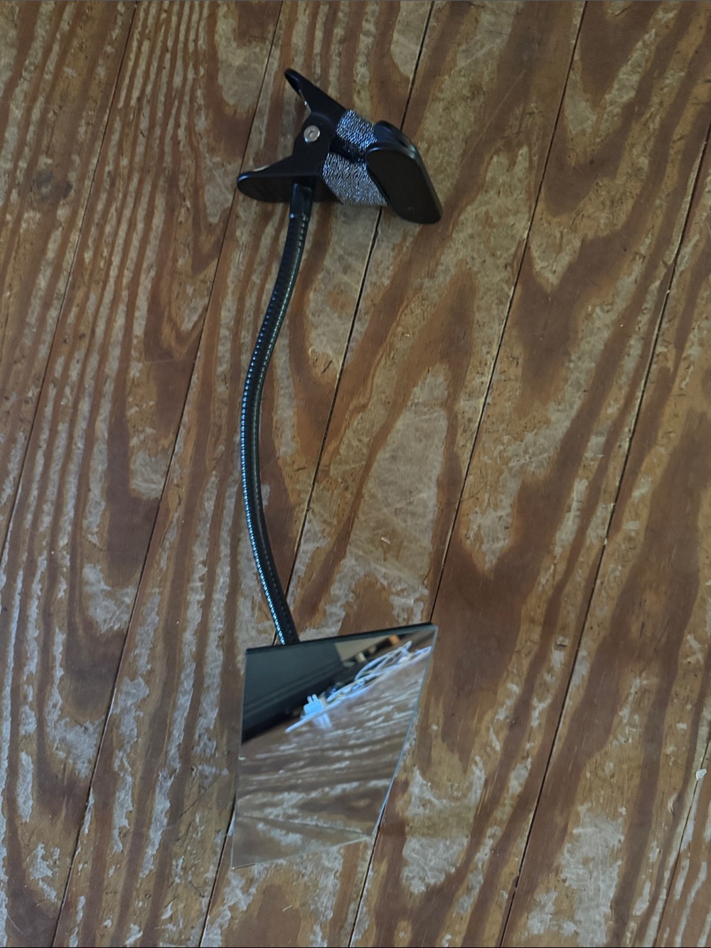 Black Clip-On Flexible Mirror - Home Accents home or office